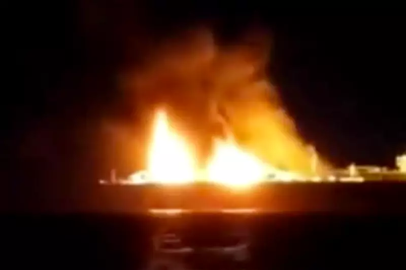 Russian Tanker Ablaze in Mediterranean Amid Ukraine War Anniversary