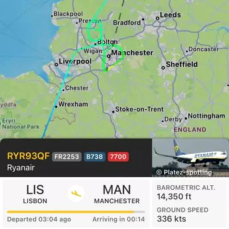 Ryanair Flight Diverts to Newcastle After Manchester Landing Attempt Fails