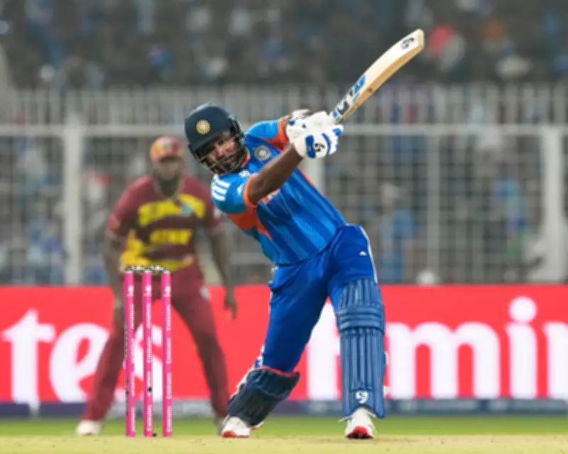 Sanju Samson's 97 Powers India Past West Indies to England Semi-Final