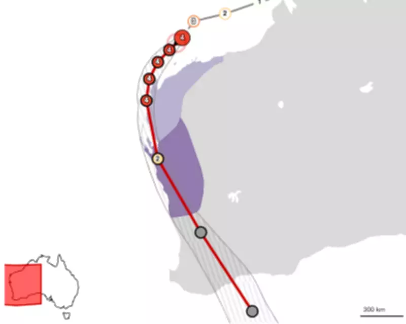 Severe Cyclone Narelle Targets Western Australia, Threatens Perth with Category 3 Impact