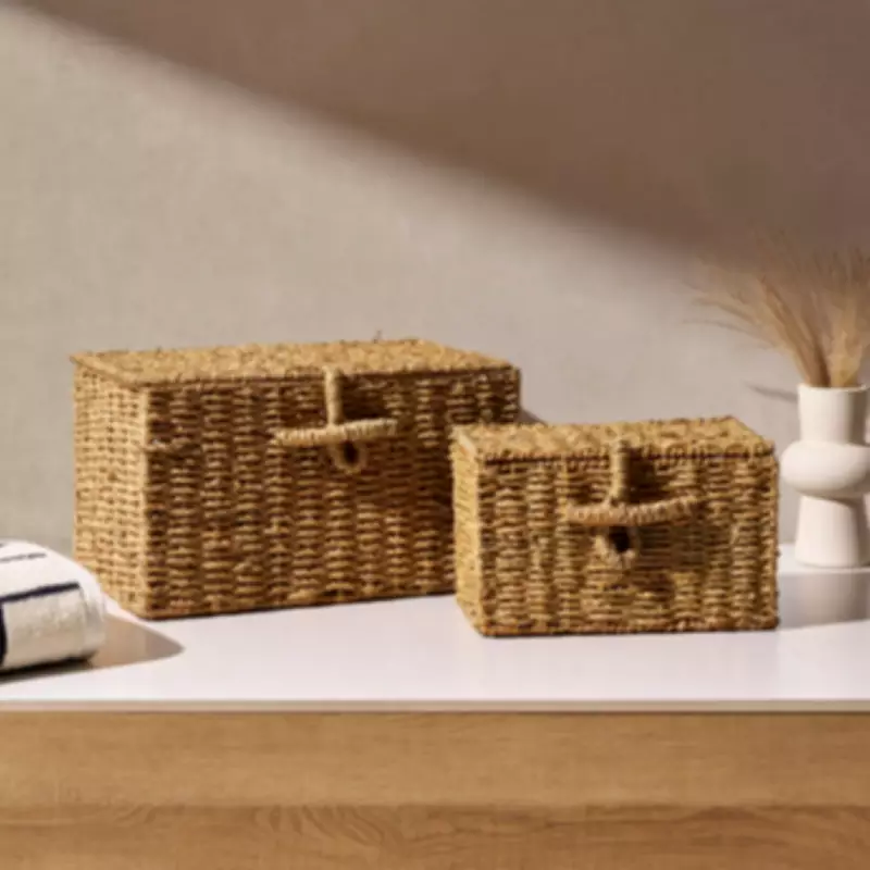 Shoppers Rave About £12 Seagrass Basket That Hides Home Clutter Effortlessly