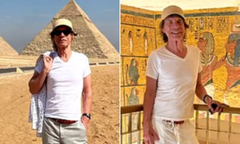 Sir Mick Jagger Shares Egyptian Adventure on Instagram Amid Tour Cancellation