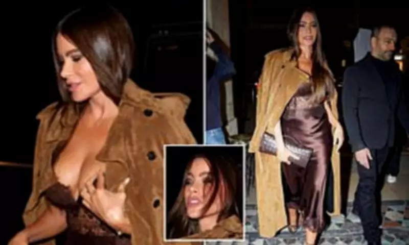 Sofia Vergara Stuns in Paris Fashion Week Slip Dress and Reveals Heels Secret