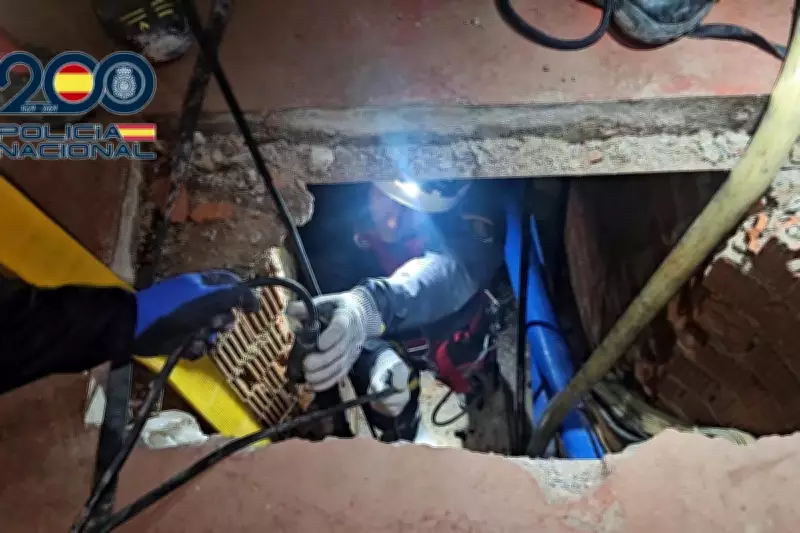 Spanish Police Uncover Elaborate Drug-Smuggling Tunnel with Rail System in Ceuta