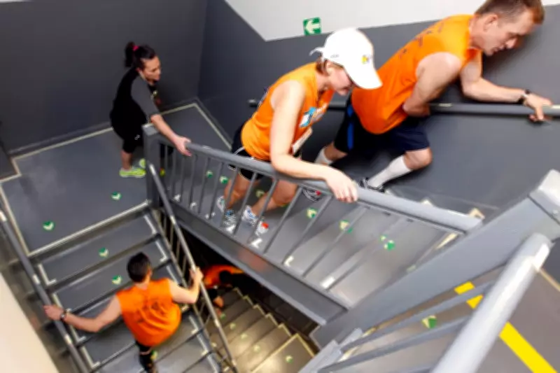 Stair Climbers Persist Despite Security Challenges and Access Restrictions