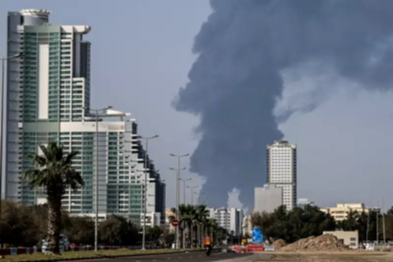 Suspected Iranian Drone Attack Ignites Major Fire at UAE's Key Oil Port