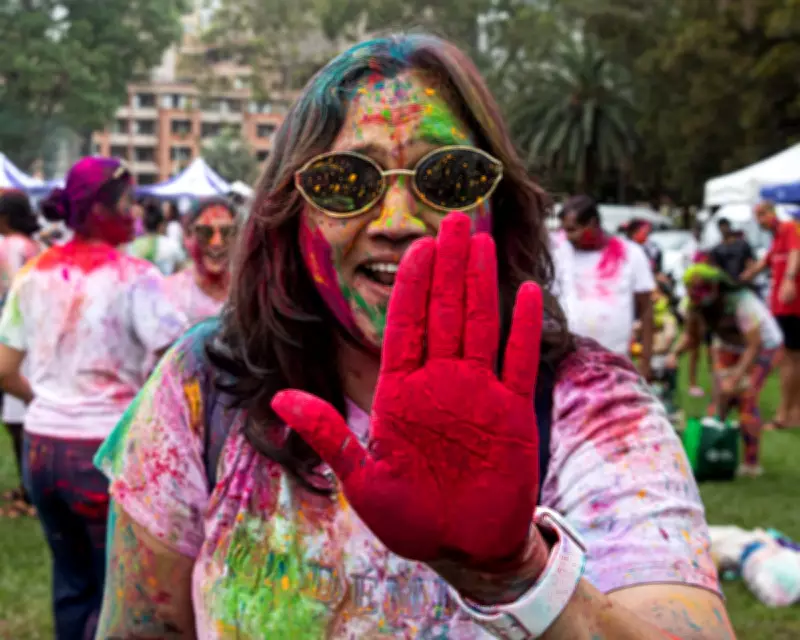 Sydney's Parramatta Celebrates Holi Festival with Colourful Powder and Joy
