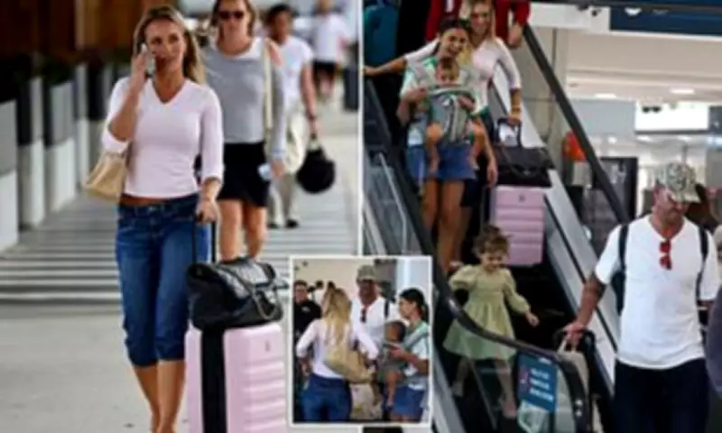 Tammy Hembrow and Ex Matt Poole Share Amicable Airport Meet-Up in Sydney