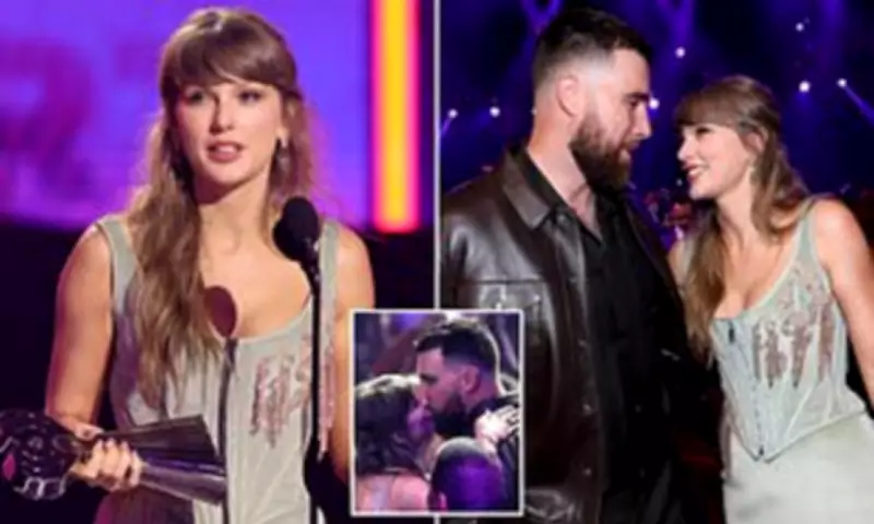 Taylor Swift Wins Seven iHeartRadio Awards, Credits Fiancé Travis Kelce