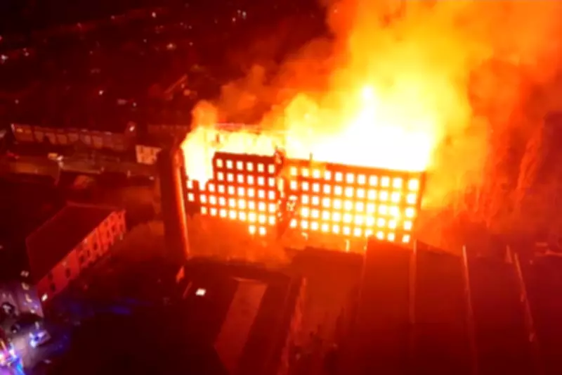 Teen Arrested for Arson After Major Fire Engulfs Historic Staffordshire Mill