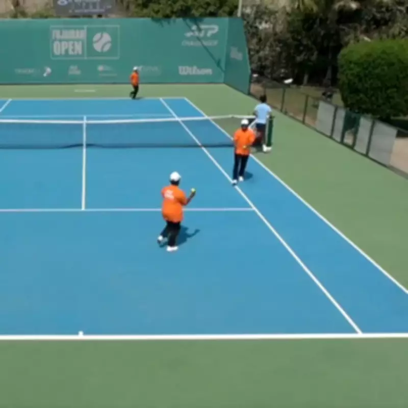 Tennis Stars Flee Court as Drone Interception Sparks Fire at UAE Tournament