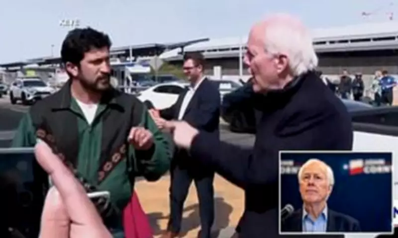 Texas Senator Cornyn Confronted Over TSA Funding Stance at Airport Press Conference