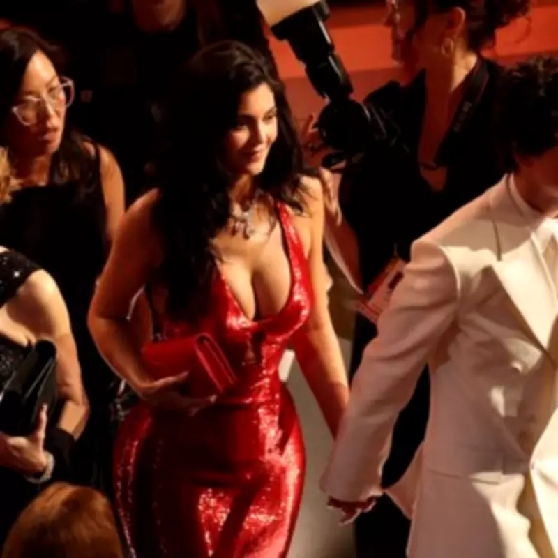 Timothee Chalamet and Kylie Jenner Walk Out of Oscars After Mockery