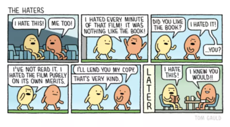 Tom Gauld's New Cartoon Satirises Literary Critics and Haters