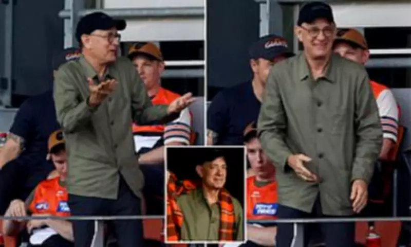 Tom Hanks Delights AFL Fans with Perfect Goal Umpire Impersonation at GWS Match