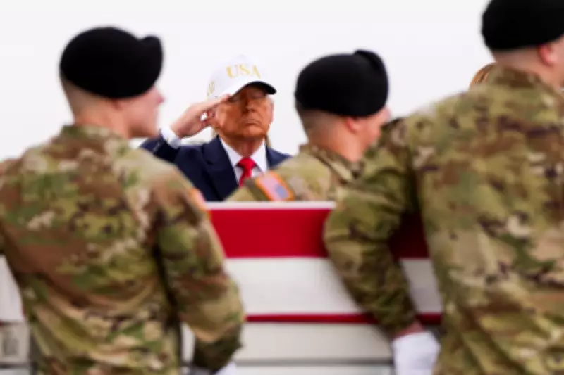 Trump Attends Dignified Transfer for Six Soldiers Killed in Iran War