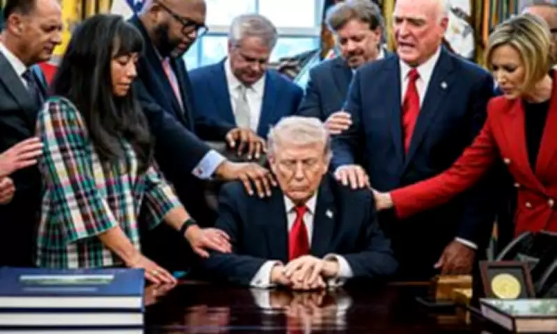 Trump Hosts Oval Office Prayer Session as Iran Conflict Enters Seventh Day