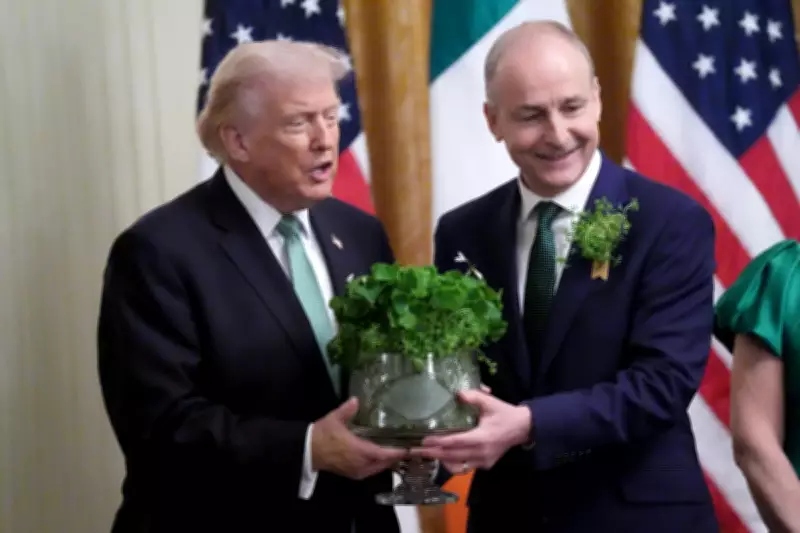 Trump Receives Shamrock as Irish PM Urges Cooperation on Iran and Trade