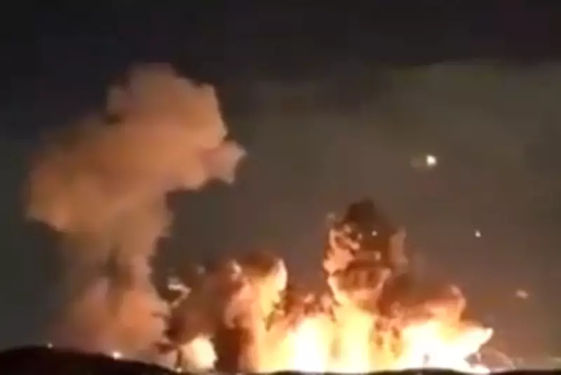 Trump Shares Video of Massive Explosion as US Bunker Busters Hit Iranian Depot