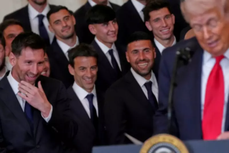 Trump Vows to 'Demolish' Iran as Messi and Inter Miami Squad Stand Awkwardly at White House