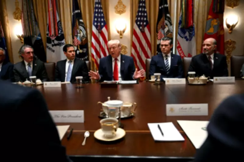 Trump's Cabinet Meeting Erupts in Laughter Over Venezuelan Statue Proposal