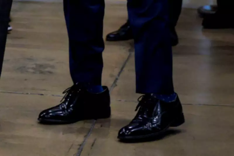 Trump's Gifted Shoes Not Made in America, Parent Company Sues Over Tariffs