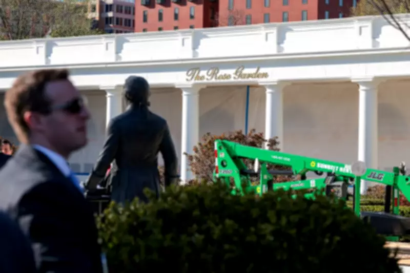 Trump's White House Renovation: Black Granite Replaces Beige Pavers