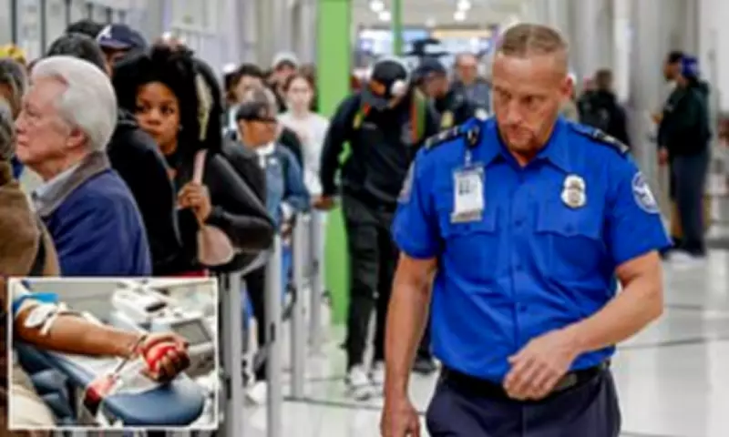 TSA Agents Donate Blood for Cash Amid Government Shutdown Pay Crisis