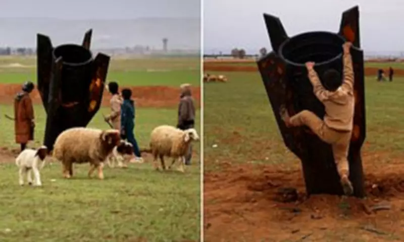 Unexploded Iranian Missile Lands in Syrian Sheep Field Amid Escalating Conflict