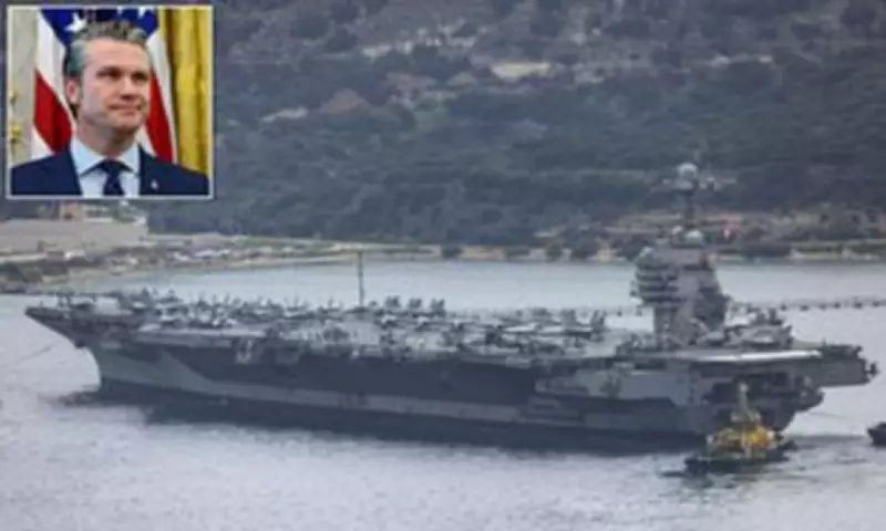 US Navy's $13bn Aircraft Carrier Pulled from Iran Conflict After Toilet and Fire Failures