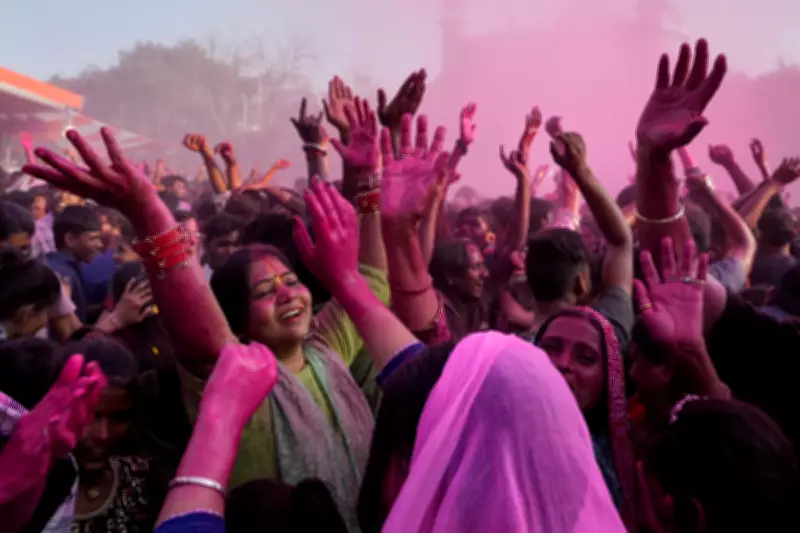 Vibrant Holi Celebrations Illuminate Mathura, the Birthplace of Lord Krishna