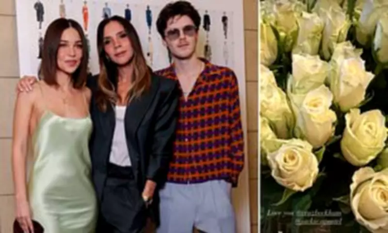 Victoria Beckham Receives Floral Tributes from Sons After Paris Fashion Week Triumph