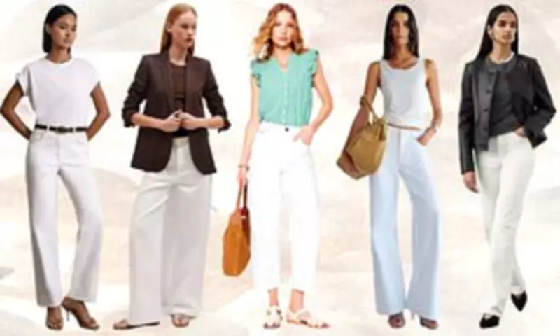 White Jeans Emerge as Paris Fashion Week's Standout Trend