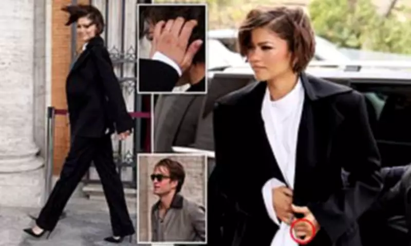 Zendaya Sparks Marriage Rumours with Gold Band at Rome Film Premiere