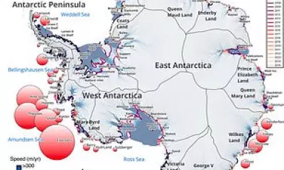 Antarctica Loses Ice Eight Times Greater London's Size in 30 Years