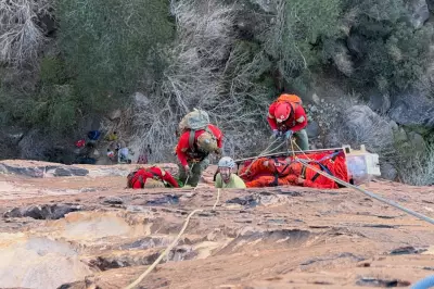 Daring Seven-Hour Rescue Saves Climber After 40-Foot Fall in Vegas Canyon