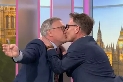 Ed Balls and Richard Arnold Recreate Harry Styles' SNL Kiss on GMB