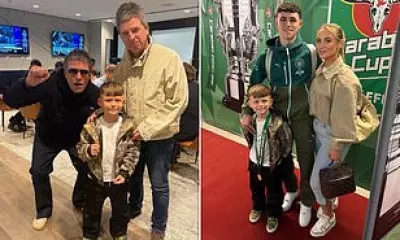 Gallagher Brothers Reunite with Phil Foden's Son at Carabao Cup Final