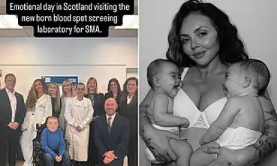 Jesy Nelson Visits Scottish SMA Screening Lab in Emotional Campaign Push