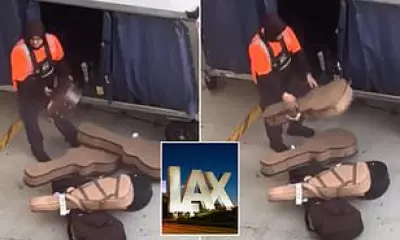 LAX Baggage Handler Caught Tossing Guitars in Viral TikTok Video