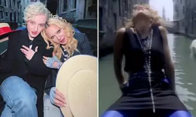 Madonna Recreates Iconic 'Like a Virgin' Gondola Scene with Biopic Star Julia Garner