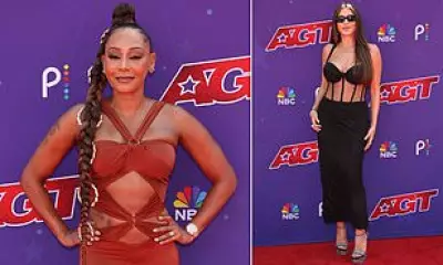 Mel B and Sofia Vergara Film America's Got Talent in Pasadena