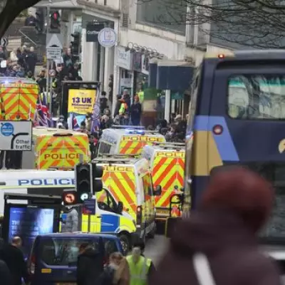 Mounted Police Clash with Counter-Protesters During Bristol Patriots March
