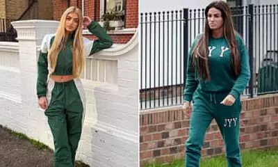 Princess Andre Channels Katie Price in Green Tracksuit Amid Dubai Travel Concerns