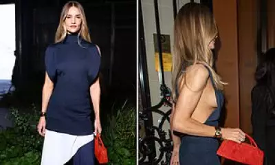 Rosie Huntington-Whiteley Stuns in Risqué ALAÏA Dress at Paris Fashion Week