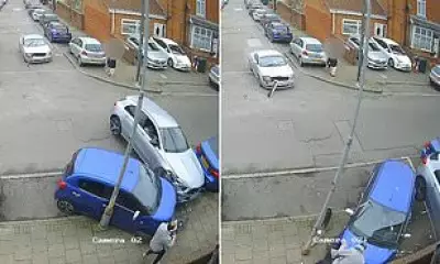 Speeding Mercedes Driver Crashes in Birmingham, Flees Scene After Narrowly Avoiding Tragedy