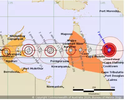 Tropical Cyclone Narelle Threatens Queensland with 315km/h Winds