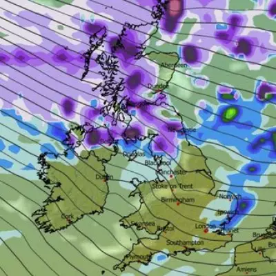 UK Snow Maps Forecast 6-Inch Blizzards, London and Birmingham in Path