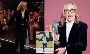 Amy Madigan Recreates Iconic Weapons Run at Actor Awards 2026