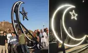 Arizona Ramadan Crescent Moon Vandalised on Tempe Mountain